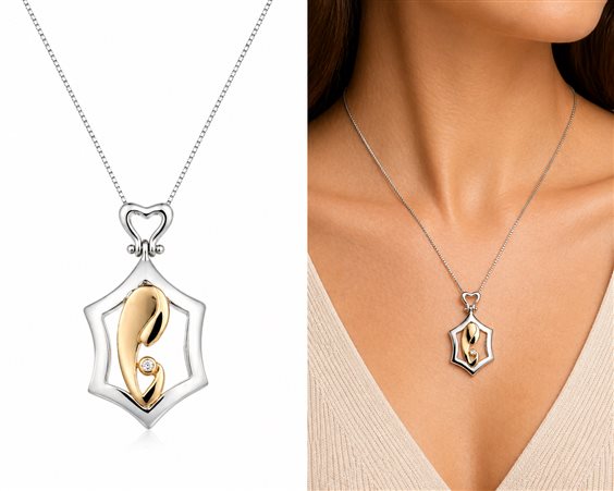 Collana Cianfrone Gioielli Donna in Oro Diamante 0.02 Ct COOR-50-198 - COOR-50-198